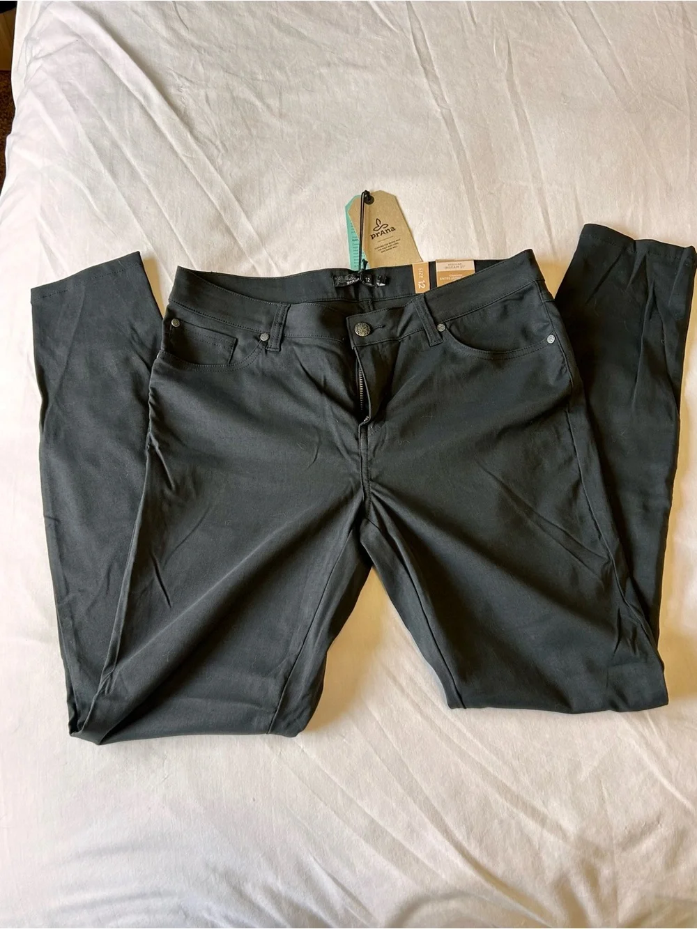 PrAna Black Stretch skinny pants - Picture 2 of 6